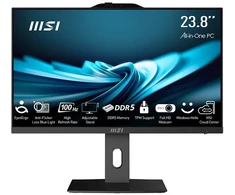 Stacionarus kompiuteris Msi aio pro ap242p 14m-1096xeu i7-14700 23,8" ips led fhd non-touch anti-glare 16gb ssd1tb m.2 ax211 wifi 6e noos juodas