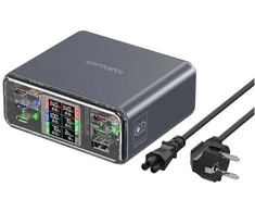 4Smarts Įkrovimo stotelė, dengtas įkroviklis, „Lucid Gan“, 360 W, 5xUSB-C + 1xUSB-A