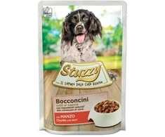 Agras Pet Foods Drėgnas Šunų Maistas - Stuzzy Chunks Su Jautiena - 100 G