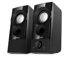 2.0 speakers SVEN 357, juodas, USB, power output 2x3W (RMS)