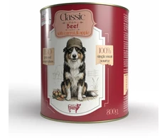 SYTA MICHA Classic jautiena with carrot - wet dog food - 800g