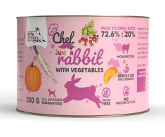 SYTA MICHA Chef Junior triušiena with vegetables Mono - wet dog food - 200g