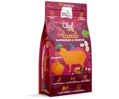 Syta micha sausas maistas šuniukams i juniorów ėriena, malina i dynia 9kg
