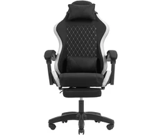 Tacens mars mgc-x fabric juodas/baltas - fotel gamingowy