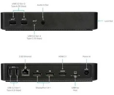 Targus USB4 triguba vaizdo įrašymo stotelė su 100 W galia, Juodas | Targus