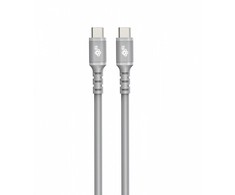 TB USB C - USB C laidas 1m silikoninės pilkos spalvos