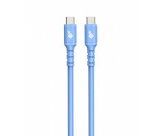 TB USB C - USB C laidas 1m silikoninis mėlynas