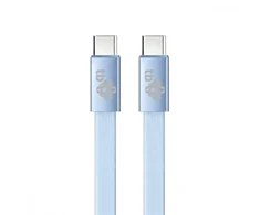 TB Kabelis USB C - USB C 1m płaski mėlynas (AKTBXKUCCFLAT1N)