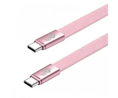 TB Kabelis USB C - USB C 1m płaski brzoskwiniowy (AKTBXKUCCFLAT1O)