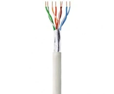 Techly Pro TECHLYPRO 025657 F/UTP Cat6 tinklo masinis kabelis 4x2 vijos 100Proc varinis 100m pilka
