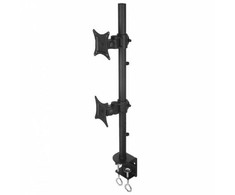 Techly LCD/LED stalinis laikiklis 13-27 colių, dvigubas, juodas
