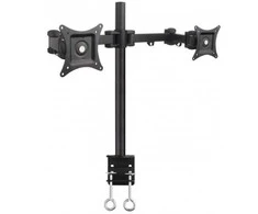Techly LCD/LED stalinis laikiklis 13-27 colių, dvigubas, 2x10kg, juodas
