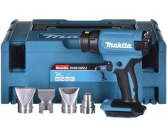 Makita techninis fenas DHG180ZJ 18V, lagaminas, be akumuliatoriaus ir kroviklio