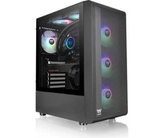 Thermaltake Korpusas - s200 grūdintas stiklas argbx3 juodas