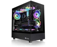 Thermaltake View 270 grūdintas stiklas, stiklinė pusė, ventiliatorius ct140 - juodas