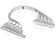 Thermaltake Pakėlimo kabelis - PCI-E 4.0 x16 ilgintuvas - 400 mm dvigubas 90° - sniegas