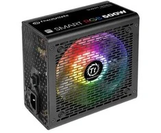 Thermaltake Smart 500w rgb (80+ 230v eu, 2xpeg, 120mm, vienas bėgis)