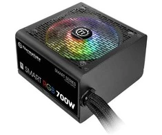 Thermaltake Smart 700w rgb (80+ 230v eu, 2xpeg, 120mm, vienas bėgis)