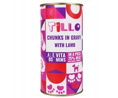 TILLO Kawałki w sosie su ėriena mokra karma dla psów 1250g