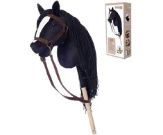 Tootiny Koń na kiju hobby horse hoppihorse a3 juoda, maść kara