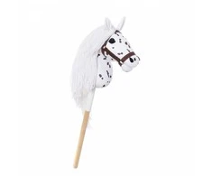 Tootiny Koń na kiju hobby horse hoppihorse a4 leopard - balta, maść tarantowata
