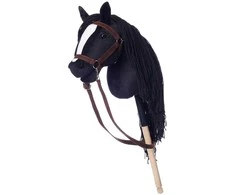 Tootiny Koń na kiju hobby horse hoppihorse a3 juoda, maść kara