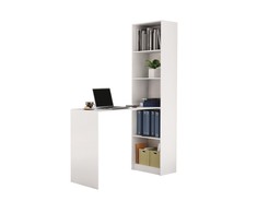 Top E Shop Biuro stalas - Topeshop R50 Kampinis Baltas Matinis Paviršius