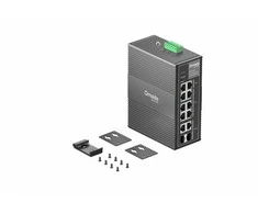 Šakotuvas TP-Link Omada 10 prievadų gigabito pramoninis lengvai valdomas komutatorius su 6 prievadų PoE+ ir 2 prievadų PoE++