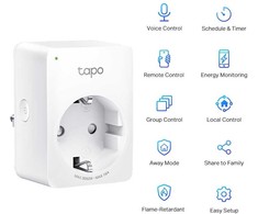 TP-Link Tapo P110 mini išmanusis wifi lizdas su energijos suvartojimo valdymu