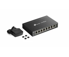 TP-Link Omada ES208G tinklo komutatorius Valdomas L2 Gigabit Ethernet (10/100/1000) Juodas