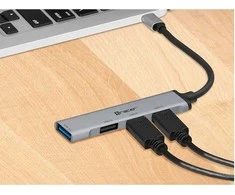 Tracer Hub usb 3.0 h40 4 prievadai, usb-c