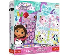 Gabby's Dollhouse GABBY´S DOLLHOUSE TREFL Stalo žaidimas 2 in 1