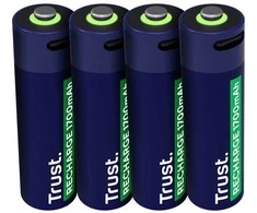 Trust Baterijos aa usb-c įkraunamos 4 vnt