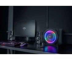 Garsiakalbių sistema trust gxt 629 titanas 2.1 rgb juodas