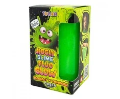 Tuban Jiggly Slime - Tamsoje švytintis gleivės - Žalios (430 g)
