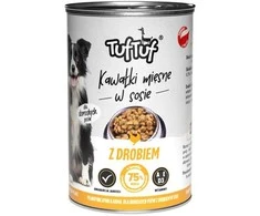TufTuf TUF TUF Šlapias šunų ėdalo gabaliukai padaže su paukštiena 415 g