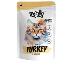 TufTuf Kačių Maistas - TUF TUF Kalakutienos Drėgnas Kačių Maistas 100g Be Cukraus Be Glitimo Be Grūdų