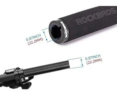 Rockbros BT1001BKBK sponge bicycle handlebar grips – juodos spalvos
