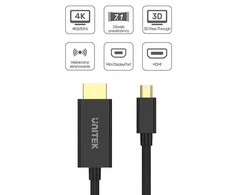 Unitek adapteris minidp - hdmi, 4k@30hz, kabelis 2m