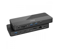Unitek Doko stotelė 12w1 usb-c, hdmi 2.1, usb 4, pd 100w; d1079a