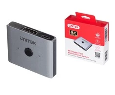 Unitek dvikryptis DP 1.4 8K 2-to-1 jungiklis