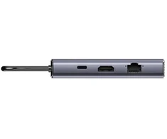 Unitek hub usb-c 6 w 1 | 3x usb-a | 5gbps | pd 100 w | hdmi 4k@30hz | rj45