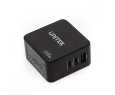 Unitek pakrovėjas gan, pd 65w 2x usb-c, usb-a