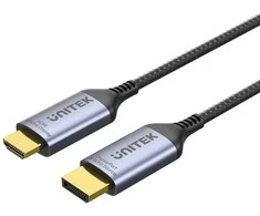 Unitek kabelis displayport 1.4 do hdmi 2.1, 8k, 1,8m