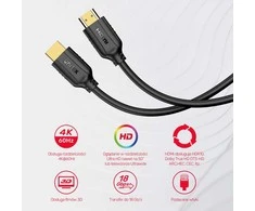 Unitek kabelis hdmi 2.0 4k 60hz 5m c11079bk-5m