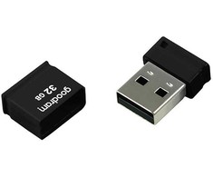 USB atmintinė goodram piccolo upi2-0320k0r11 (32gb; usb 2.0; juoda spalva)