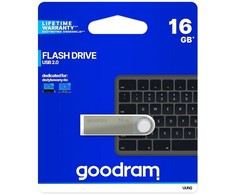 USB atmintinė goodram uun2 uun2-0160s0r11 (16gb; usb 2.0; sidabro spalva)