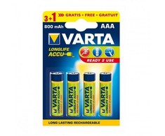 Varta Akumulatorius r3 800 mah 4vnt. paruoštas 2 naudojimui
