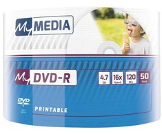Verbatim DVD-R My Media 4.7GB x16 spausdinamas diskas (50 velenų)