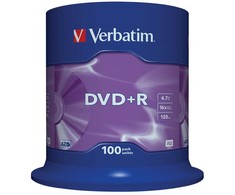 Verbatim DVD+r 16x 4.7gb 100p cb 43551